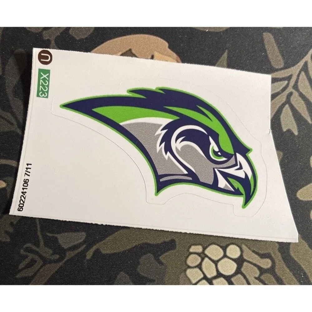 Seattle Seahawks Vinyl Sticker Water Bottle Laptop Football Waterproof 2” x 4”